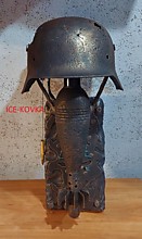 Антуражный настенный светильник из немецкой каски 12.000р